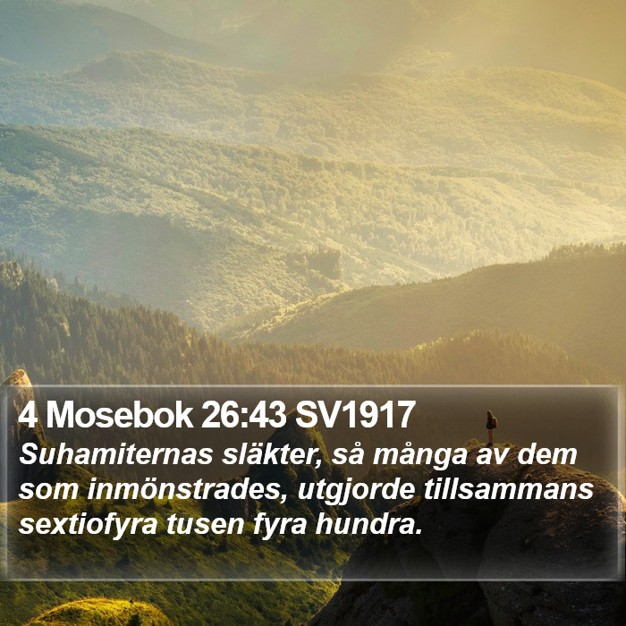 4 Mosebok 26:43 SV1917 Bible Study