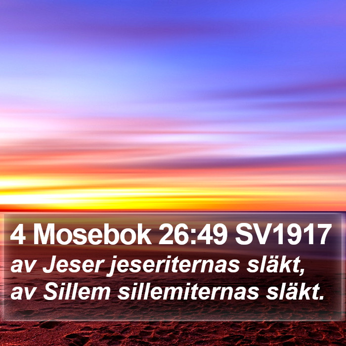 4 Mosebok 26:49 SV1917 Bible Study