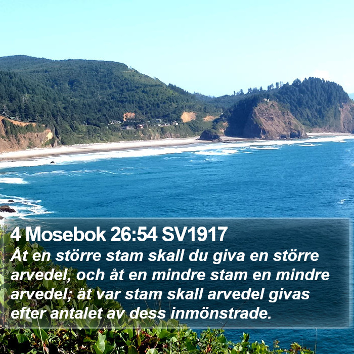 4 Mosebok 26:54 SV1917 Bible Study