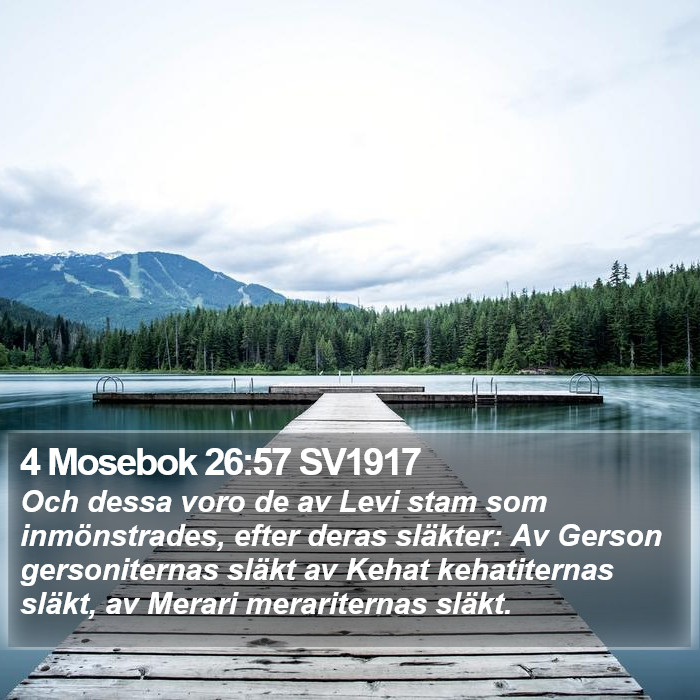 4 Mosebok 26:57 SV1917 Bible Study