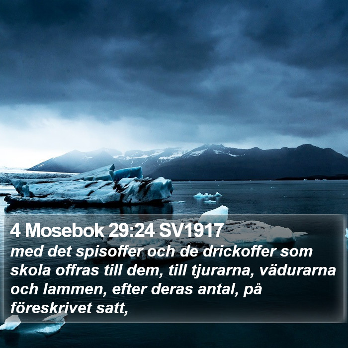 4 Mosebok 29:24 SV1917 Bible Study