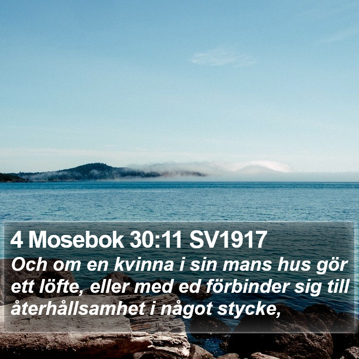 4 Mosebok 30:11 SV1917 Bible Study