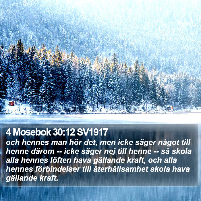 4 Mosebok 30:12 SV1917 Bible Study