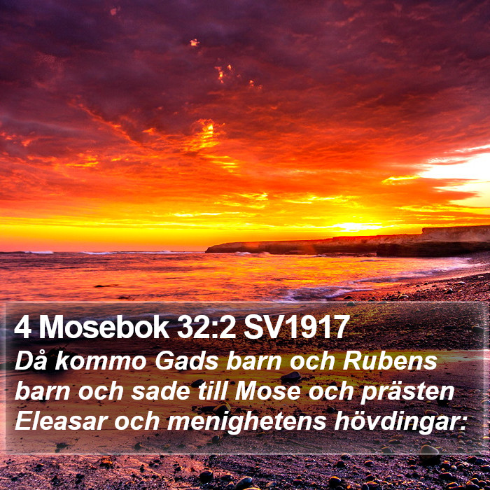 4 Mosebok 32:2 SV1917 Bible Study