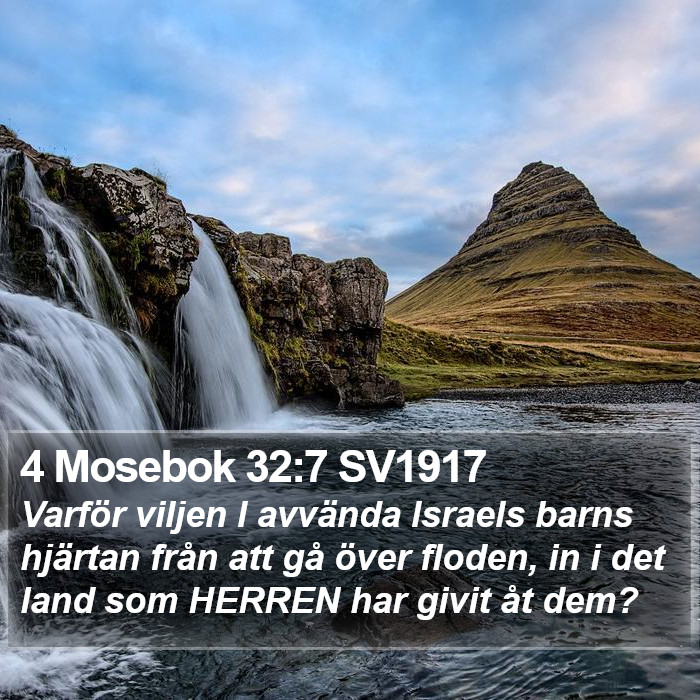 4 Mosebok 32:7 SV1917 Bible Study