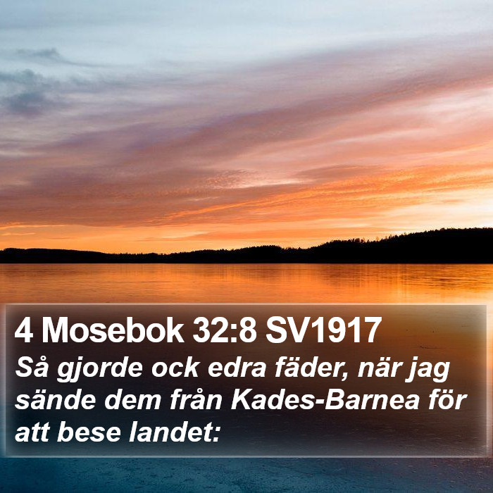 4 Mosebok 32:8 SV1917 Bible Study