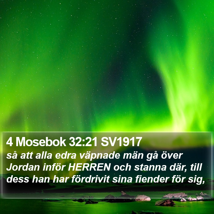 4 Mosebok 32:21 SV1917 Bible Study