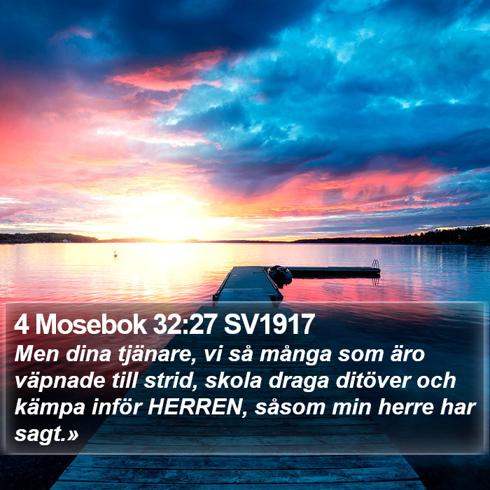 4 Mosebok 32:27 SV1917 Bible Study