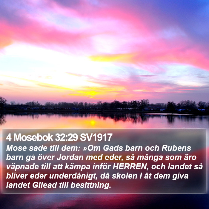 4 Mosebok 32:29 SV1917 Bible Study