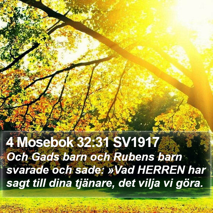 4 Mosebok 32:31 SV1917 Bible Study