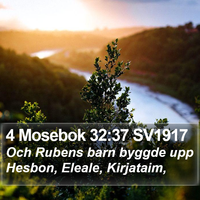 4 Mosebok 32:37 SV1917 Bible Study