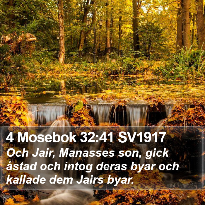 4 Mosebok 32:41 SV1917 Bible Study