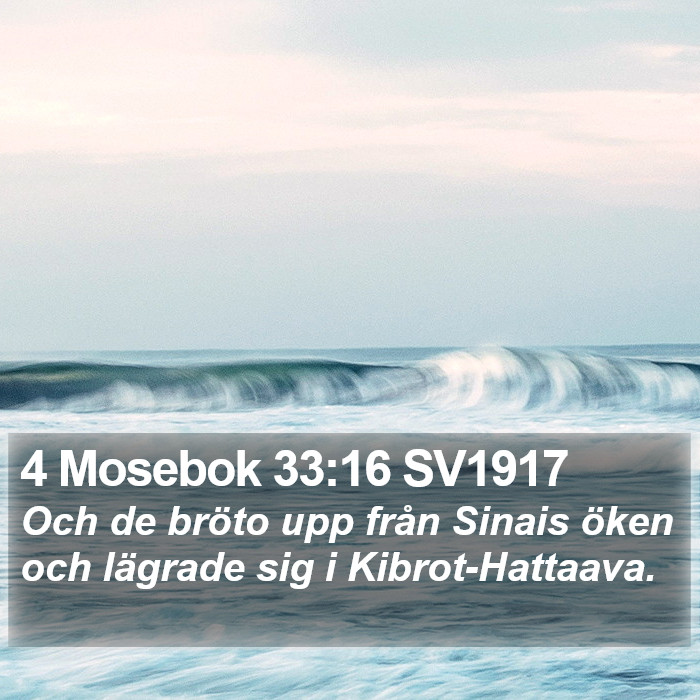 4 Mosebok 33:16 SV1917 Bible Study