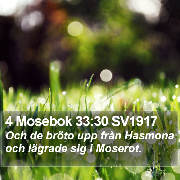 4 Mosebok 33:30 SV1917 Bible Study
