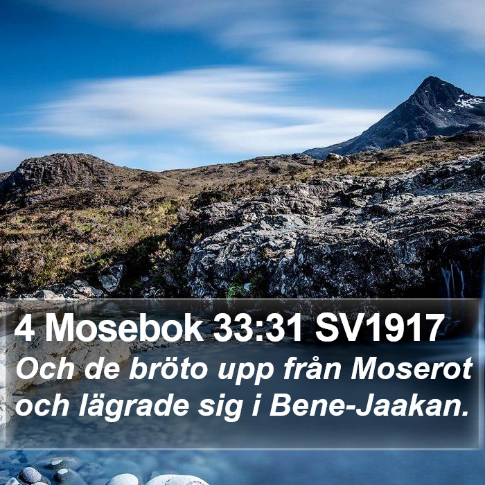 4 Mosebok 33:31 SV1917 Bible Study