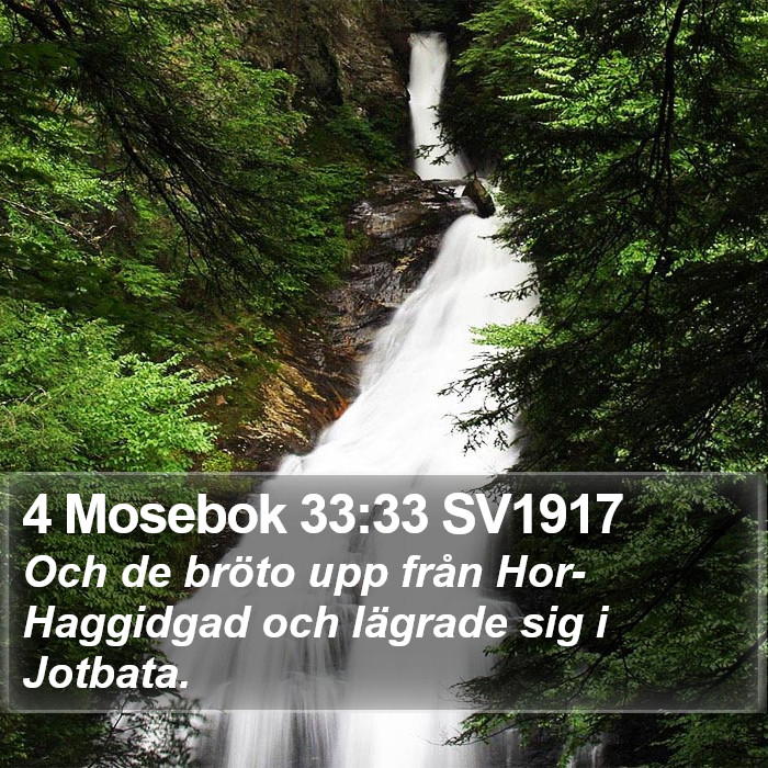 4 Mosebok 33:33 SV1917 Bible Study