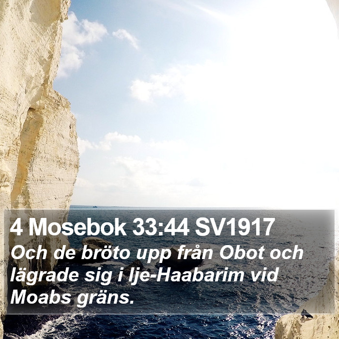 4 Mosebok 33:44 SV1917 Bible Study