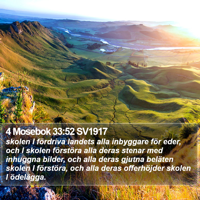 4 Mosebok 33:52 SV1917 Bible Study
