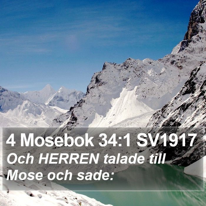 4 Mosebok 34:1 SV1917 Bible Study