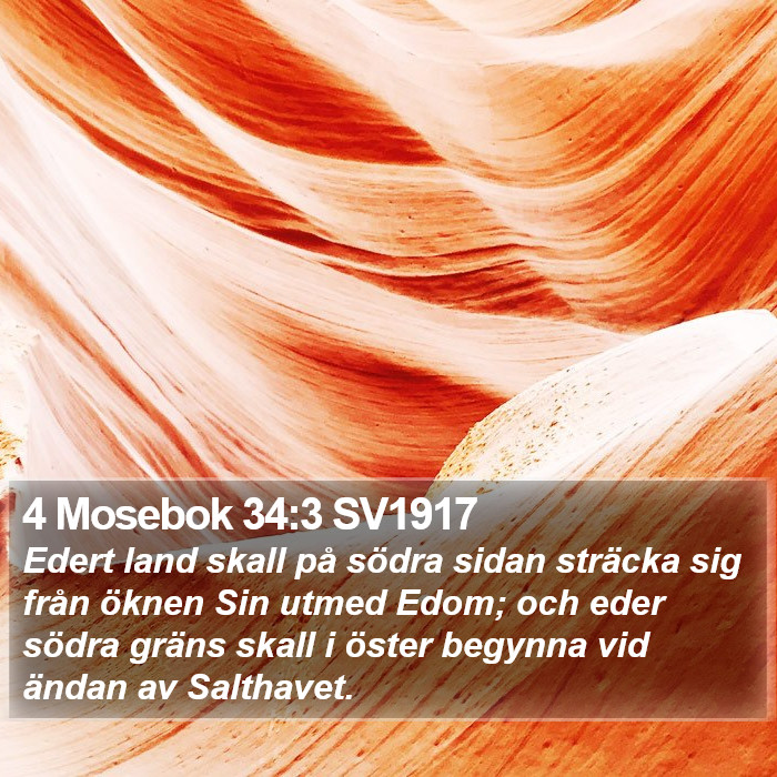 4 Mosebok 34:3 SV1917 Bible Study