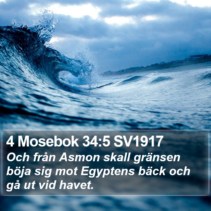 4 Mosebok 34:5 SV1917 Bible Study