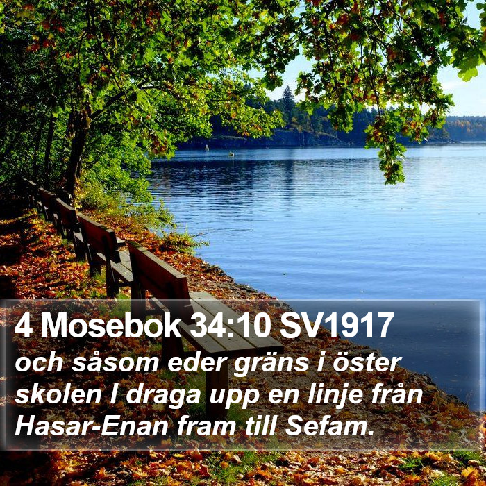 4 Mosebok 34:10 SV1917 Bible Study