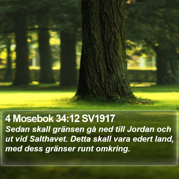 4 Mosebok 34:12 SV1917 Bible Study