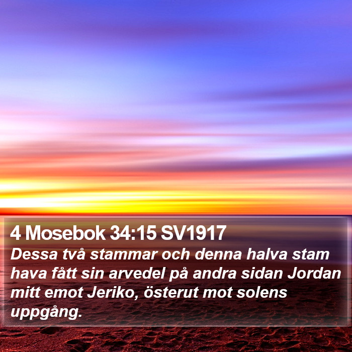 4 Mosebok 34:15 SV1917 Bible Study