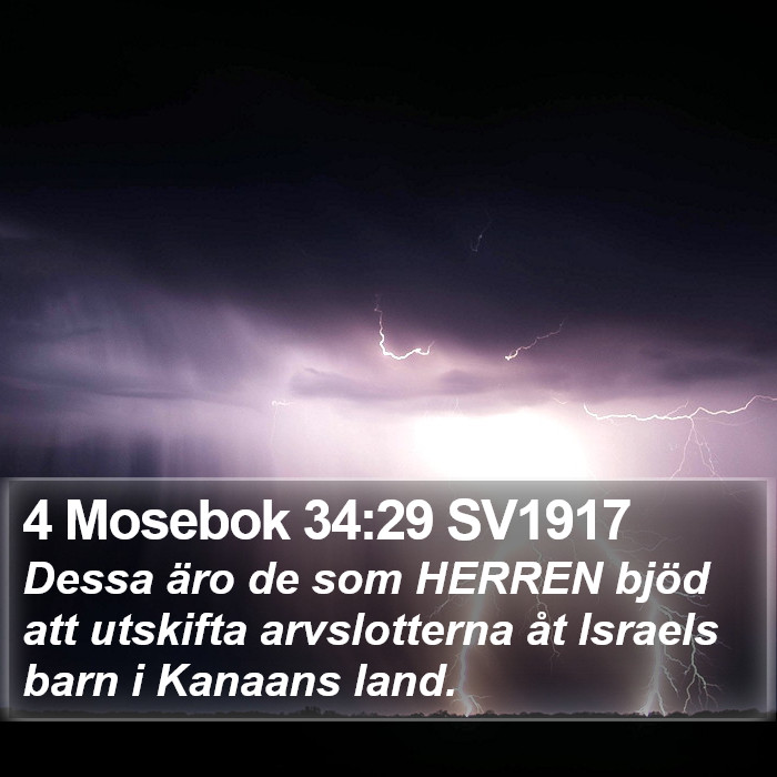 4 Mosebok 34:29 SV1917 Bible Study