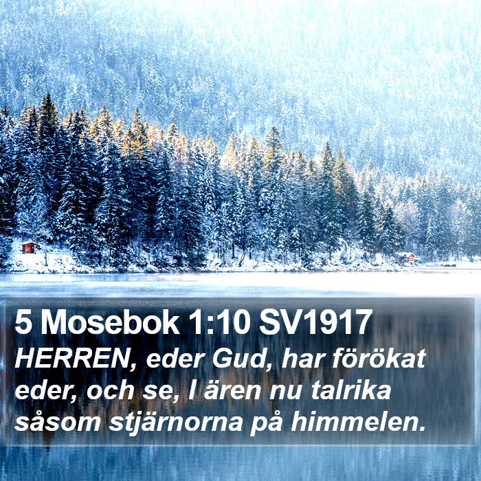 5 Mosebok 1:10 SV1917 Bible Study