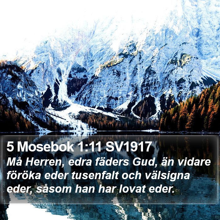 5 Mosebok 1:11 SV1917 Bible Study