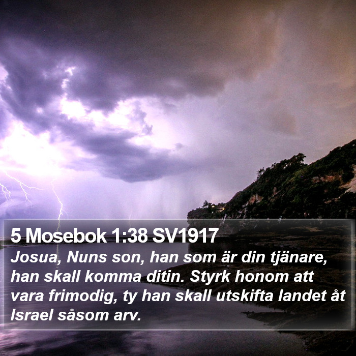 5 Mosebok 1:38 SV1917 Bible Study