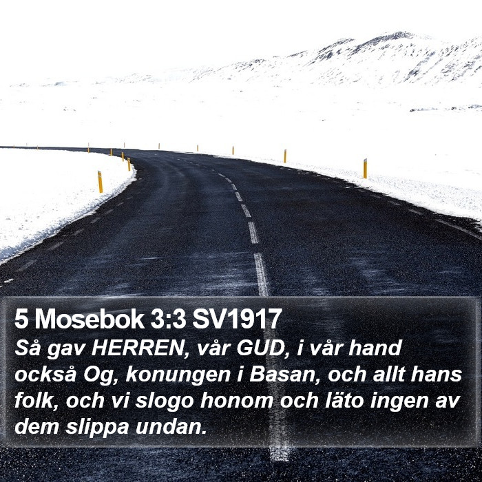 5 Mosebok 3:3 SV1917 Bible Study