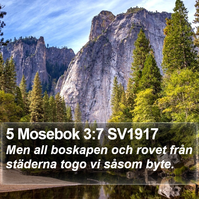 5 Mosebok 3:7 SV1917 Bible Study