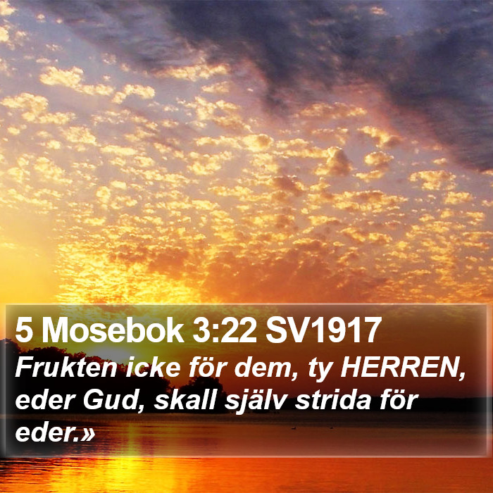 5 Mosebok 3:22 SV1917 Bible Study