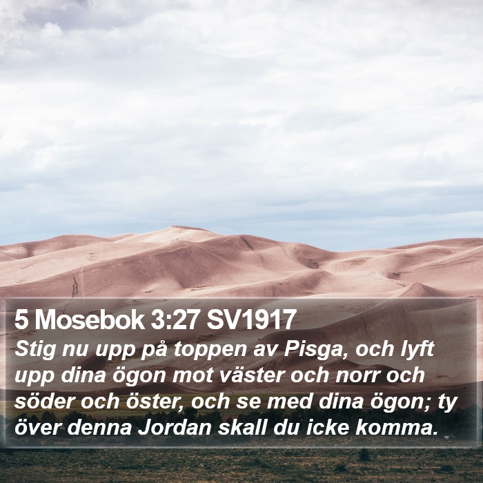 5 Mosebok 3:27 SV1917 Bible Study