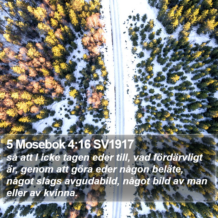 5 Mosebok 4:16 SV1917 Bible Study