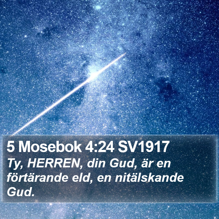 5 Mosebok 4:24 SV1917 Bible Study