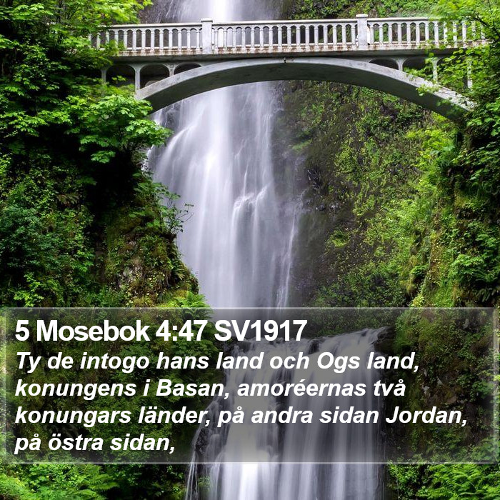 5 Mosebok 4:47 SV1917 Bible Study