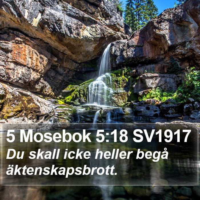 5 Mosebok 5:18 SV1917 Bible Study