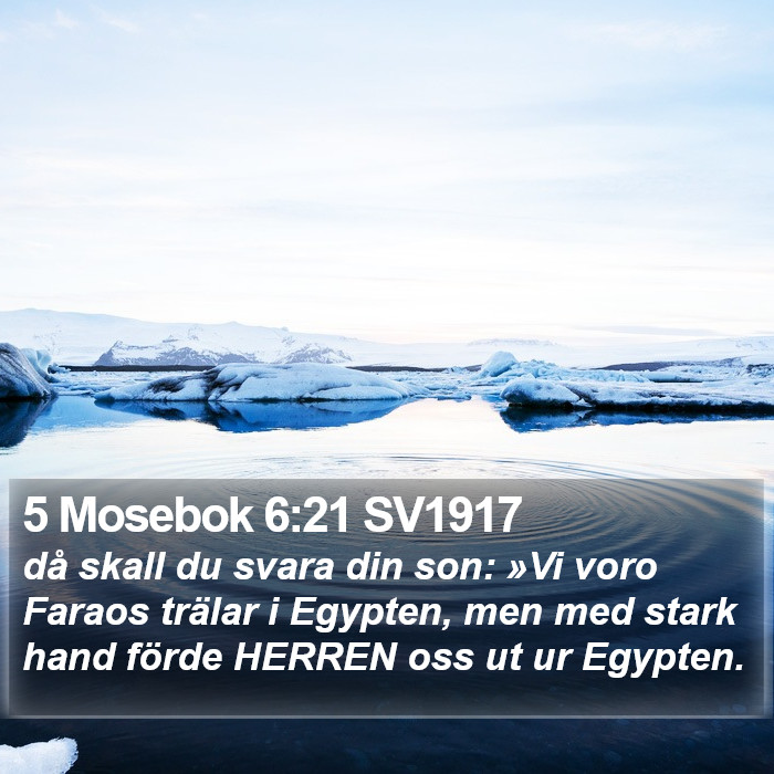 5 Mosebok 6:21 SV1917 Bible Study