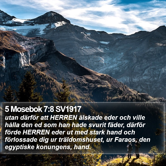 5 Mosebok 7:8 SV1917 Bible Study