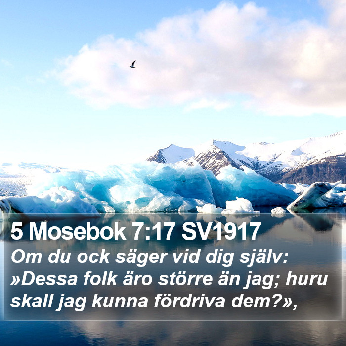 5 Mosebok 7:17 SV1917 Bible Study