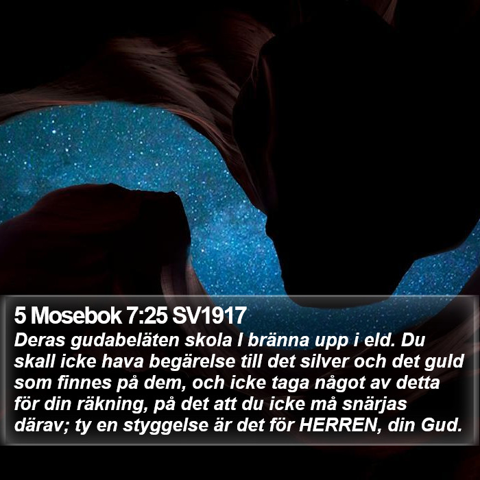 5 Mosebok 7:25 SV1917 Bible Study