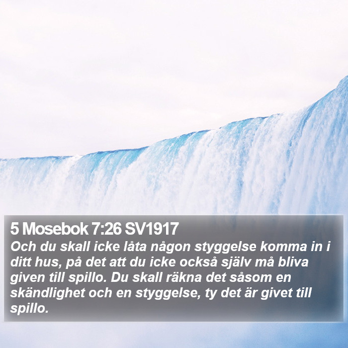 5 Mosebok 7:26 SV1917 Bible Study