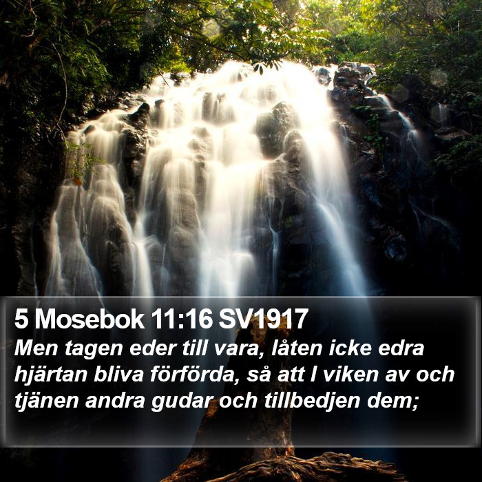 5 Mosebok 11:16 SV1917 Bible Study