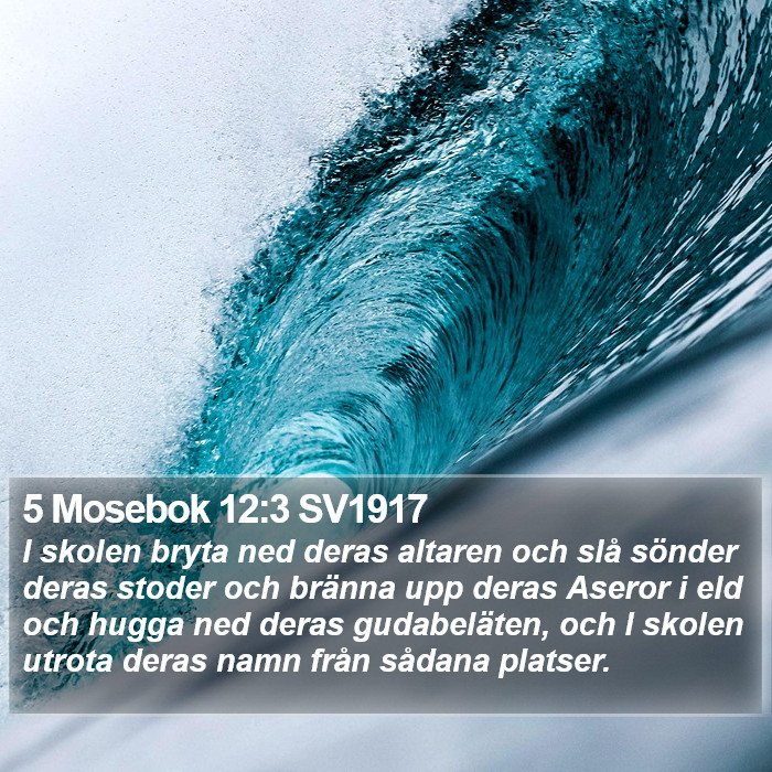 5 Mosebok 12:3 SV1917 Bible Study