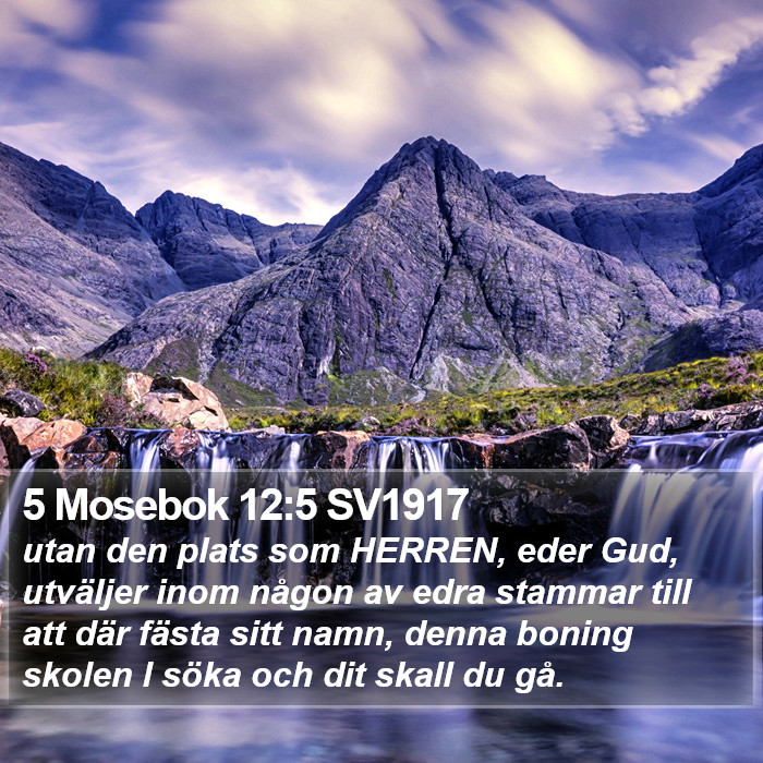 5 Mosebok 12:5 SV1917 Bible Study