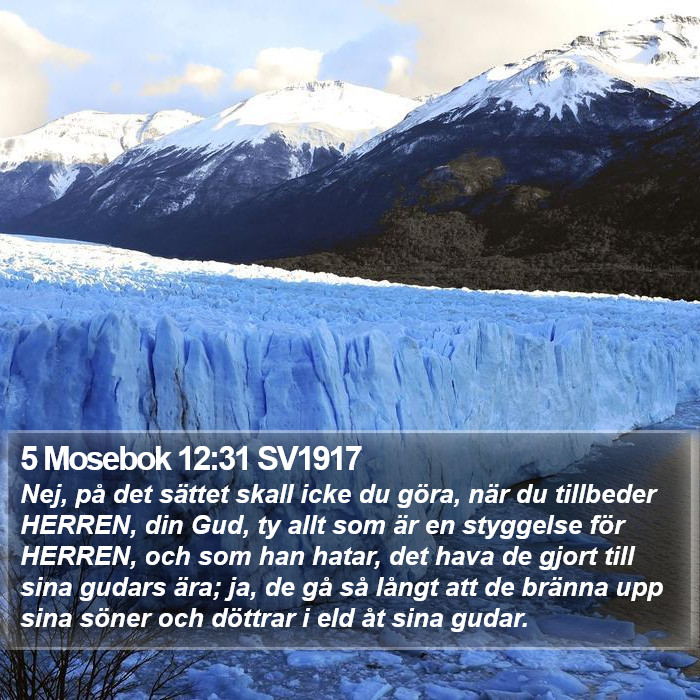 5 Mosebok 12:31 SV1917 Bible Study