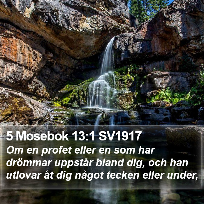 5 Mosebok 13:1 SV1917 Bible Study